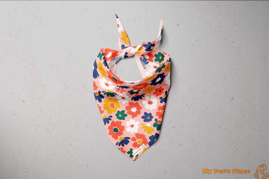 floral dog bandana
